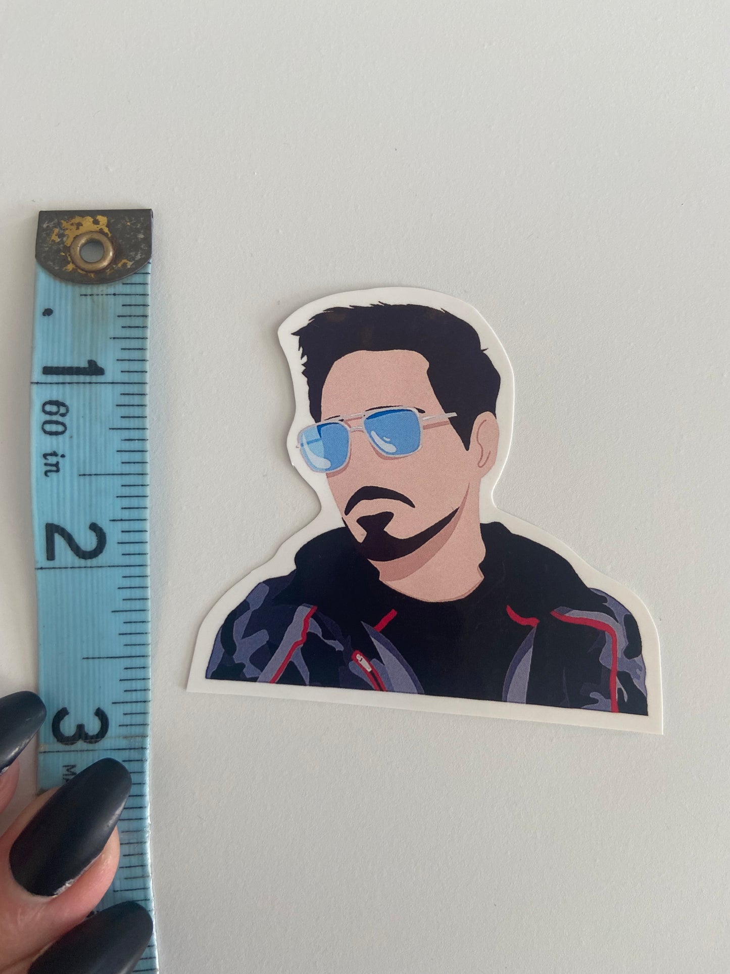 Tony Stark Sunglasses Vinyl Sticker