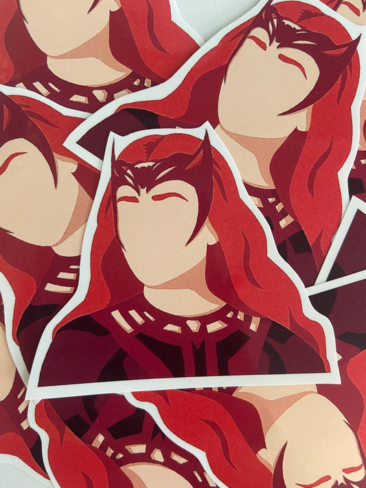 Villain Wanda Maximoff Vinyl Sticker