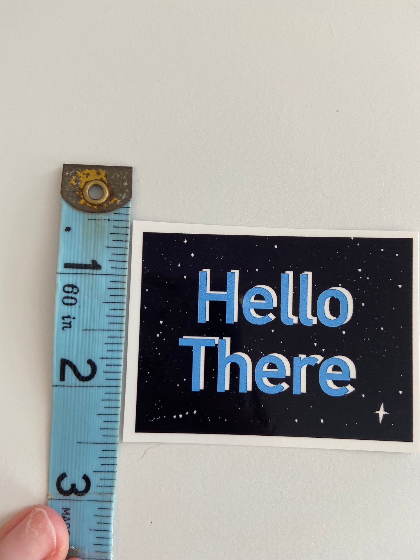 Hello There Quote Vinyl Sticker