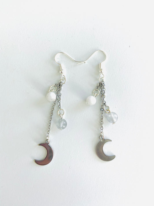 Moon Knight  Dangle Earrings