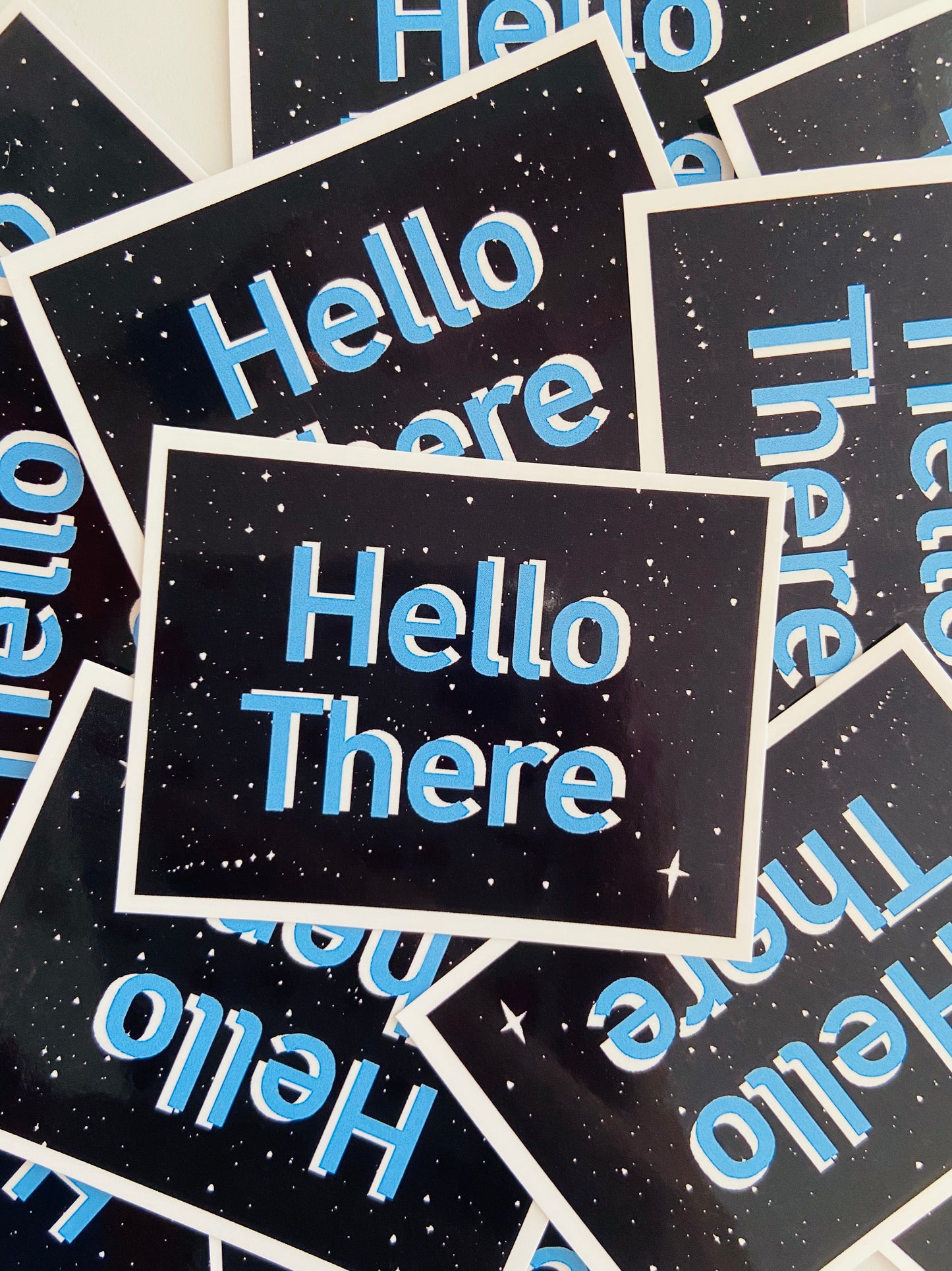 Hello There Quote Vinyl Sticker