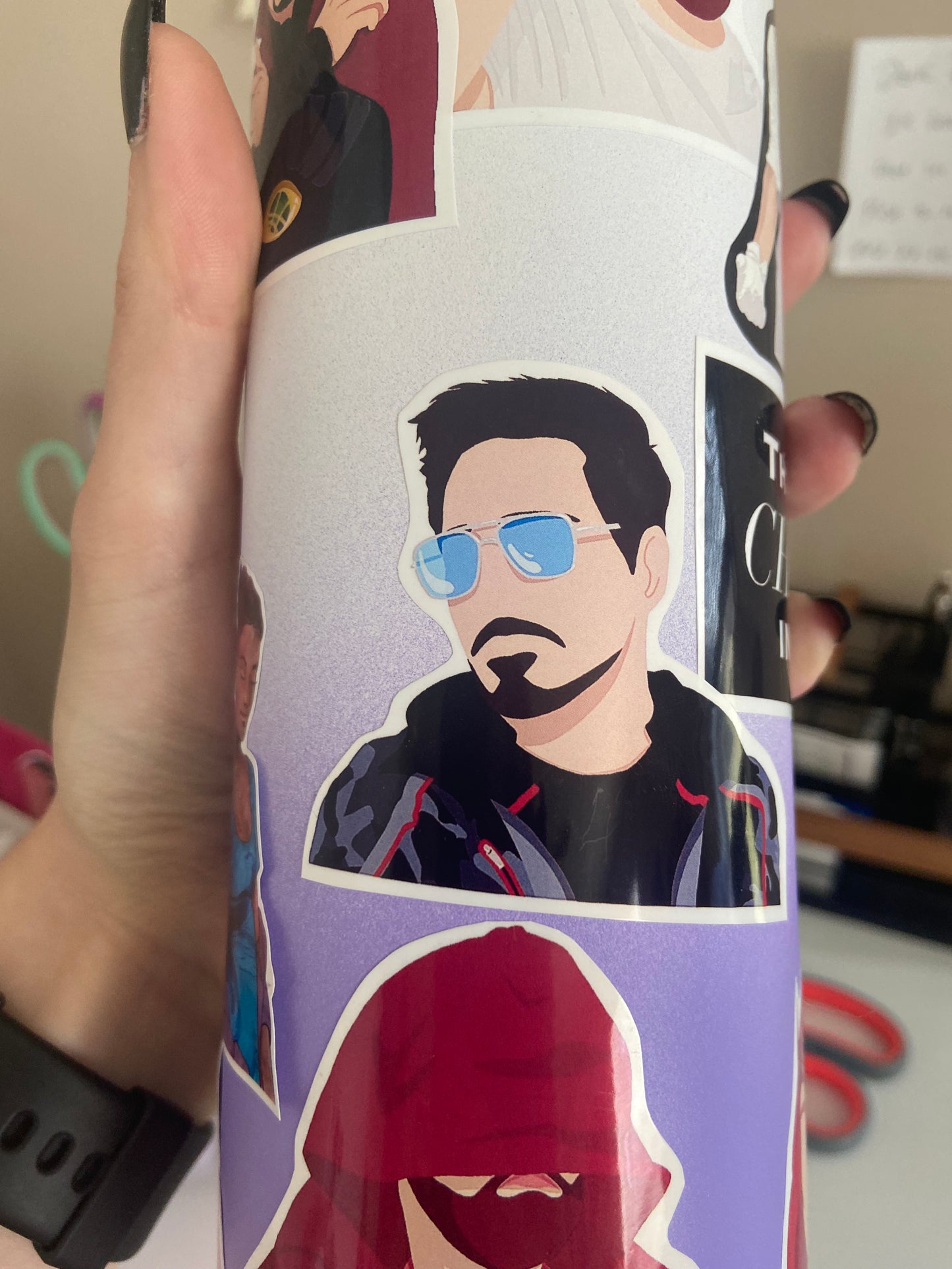 Tony Stark Sunglasses Vinyl Sticker