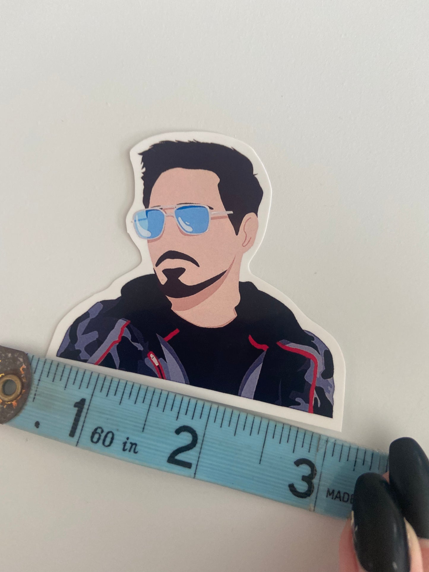 Tony Stark Sunglasses Vinyl Sticker