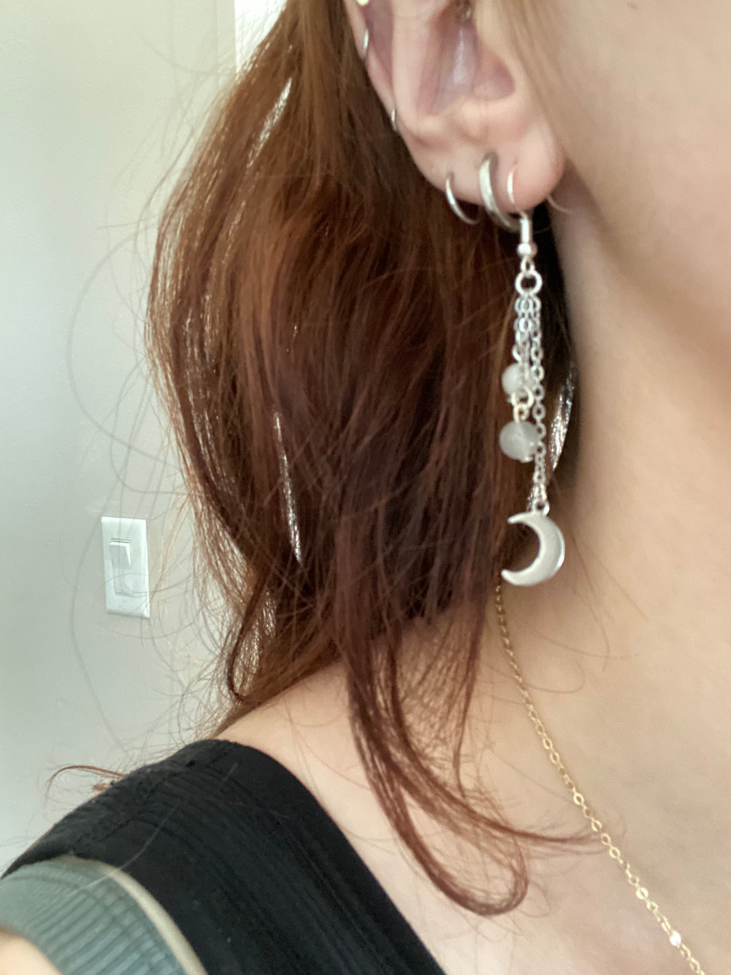 Moon Knight  Dangle Earrings