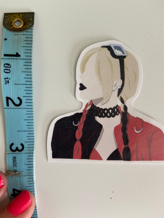 Red & Black Vinyl Sticker