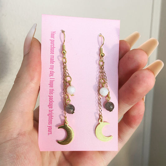 Moon Knight  Dangle Earrings