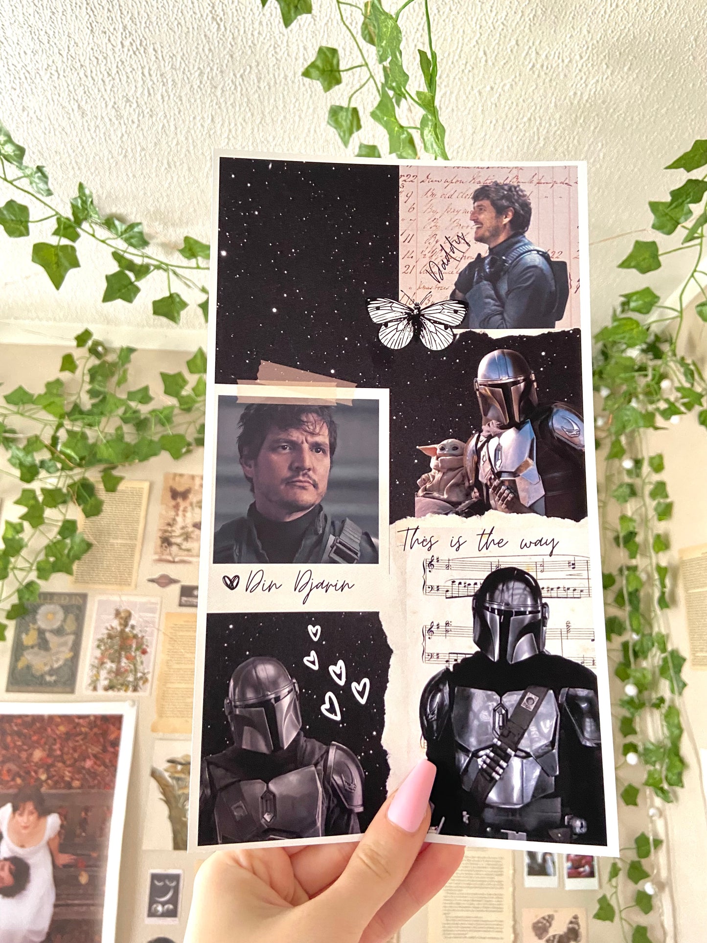 Space Daddy Collage Art Print