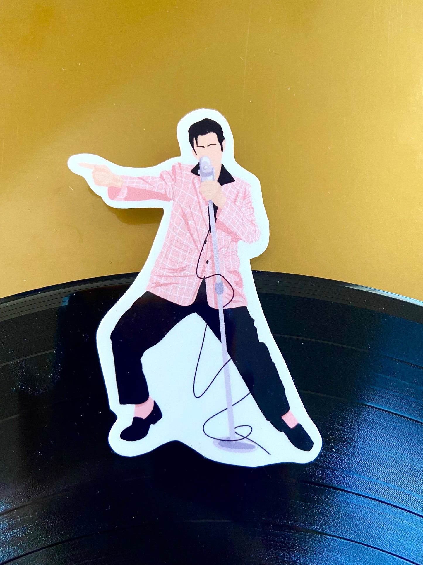 Pink Suit Vinyl Sticker