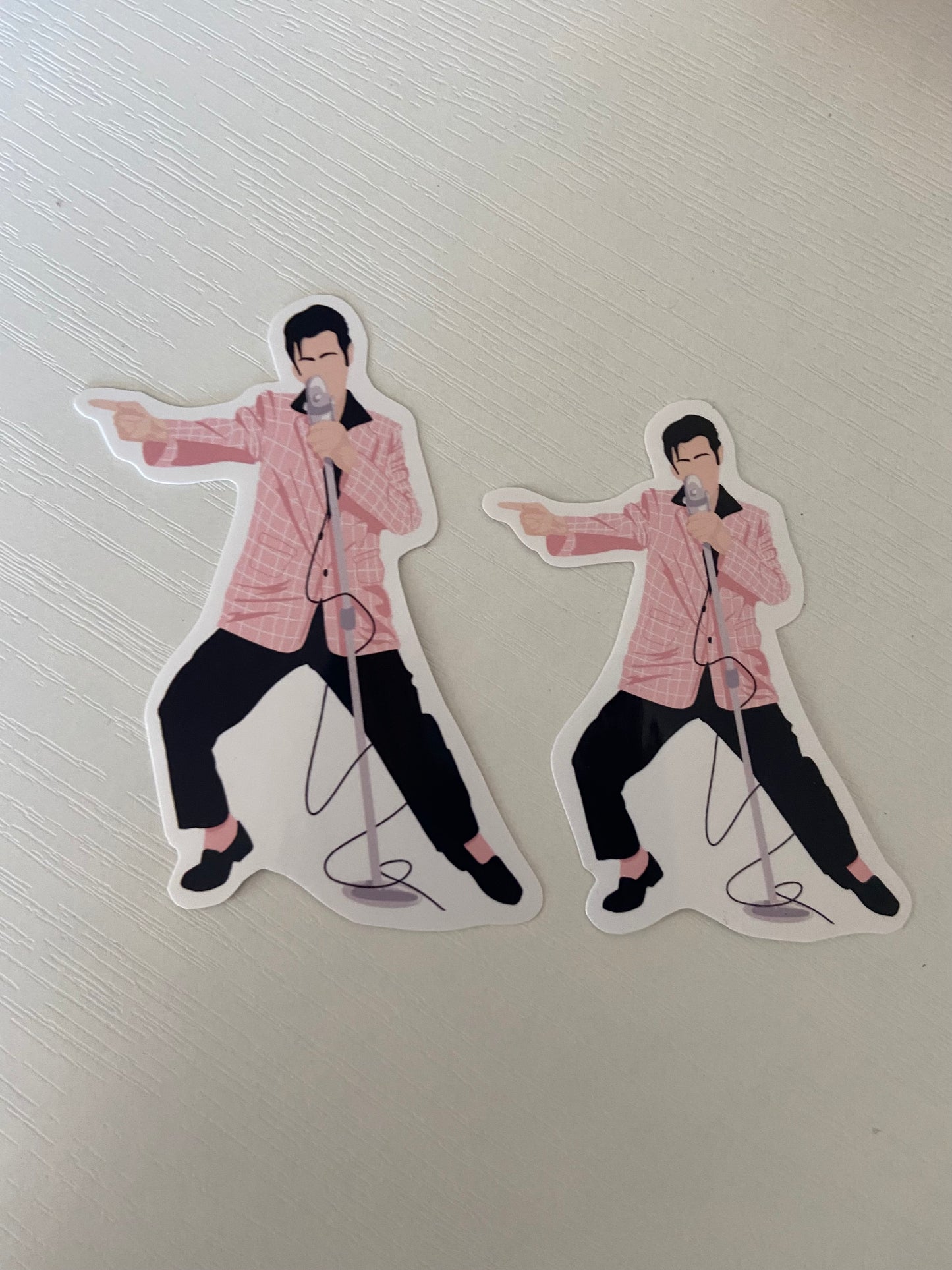 Pink Suit Vinyl Sticker