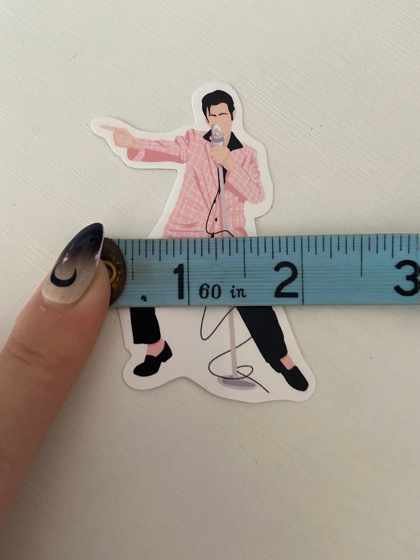 Pink Suit Vinyl Sticker