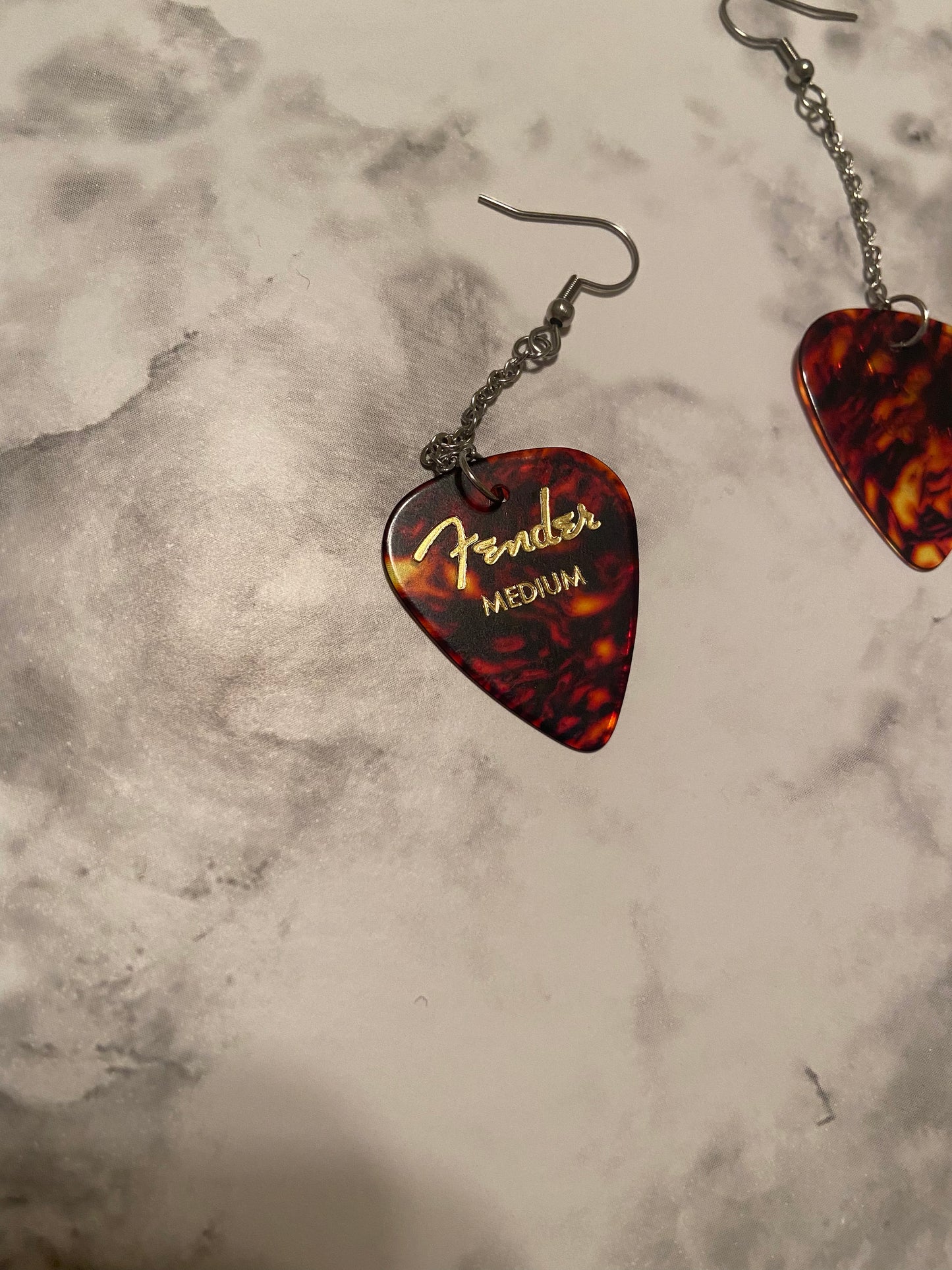 The Freak's Guitar Pick Dangle Earrings