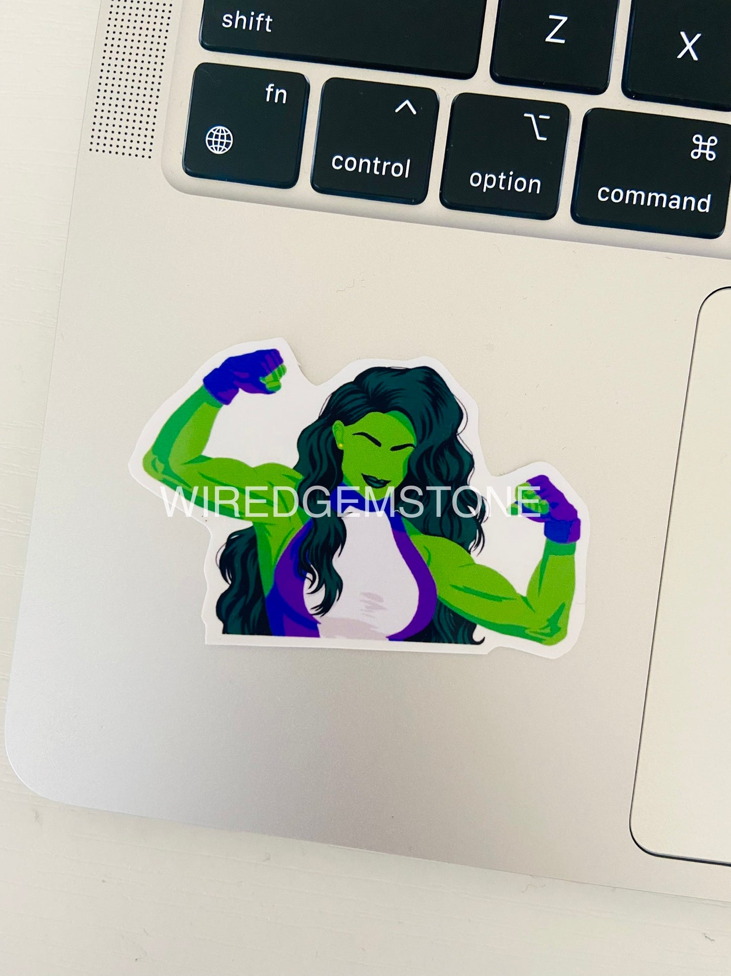 She Green Vinyl Sticker